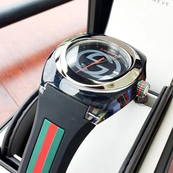 Gucci Other - GUCCI MEN'S 46MM BLACK STEEL WATCH! NEW!